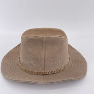 Casual Outfitters suede leather wide brim hat sz XL